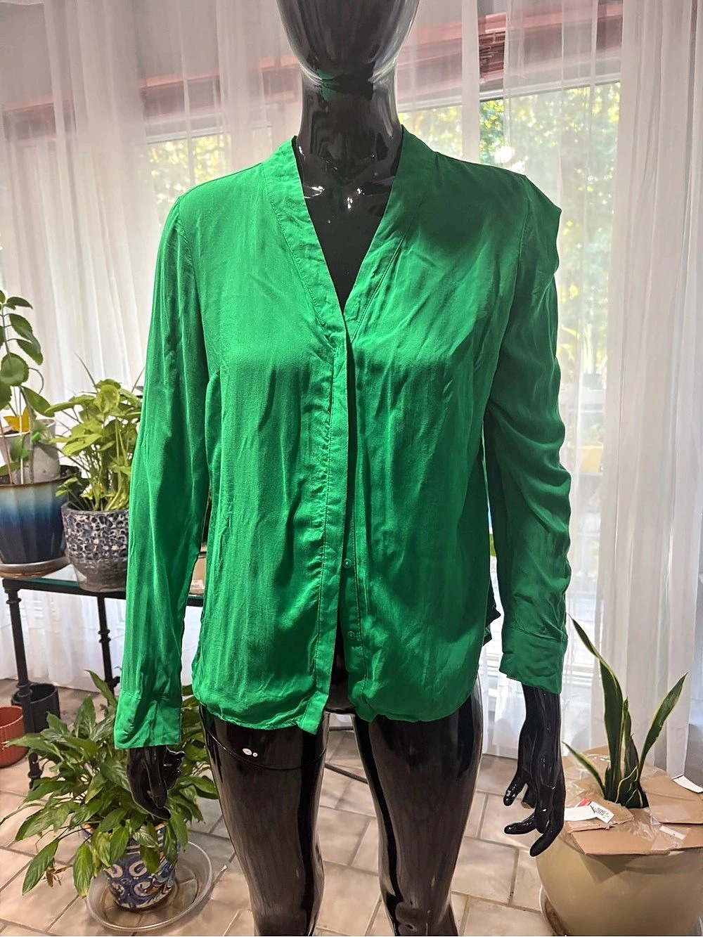 Worthington Green Long Sleeve Shirt Size Medium